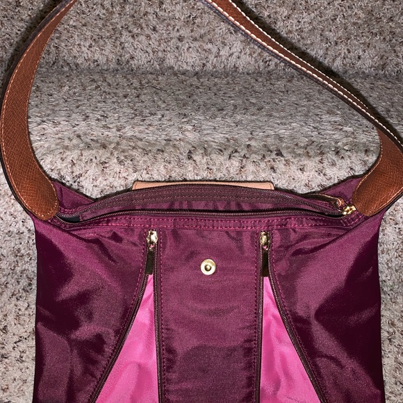 Longchamp Colorblock Expandable Le Pilage Bag - Picture 5 of 8